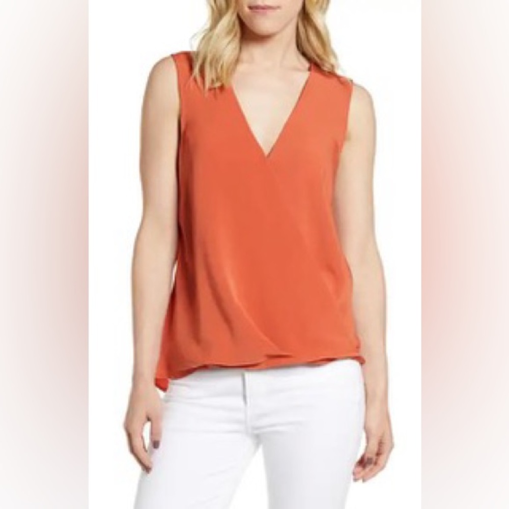 NWOT Bobeau "Mira" Surplice Tank Top, Size M